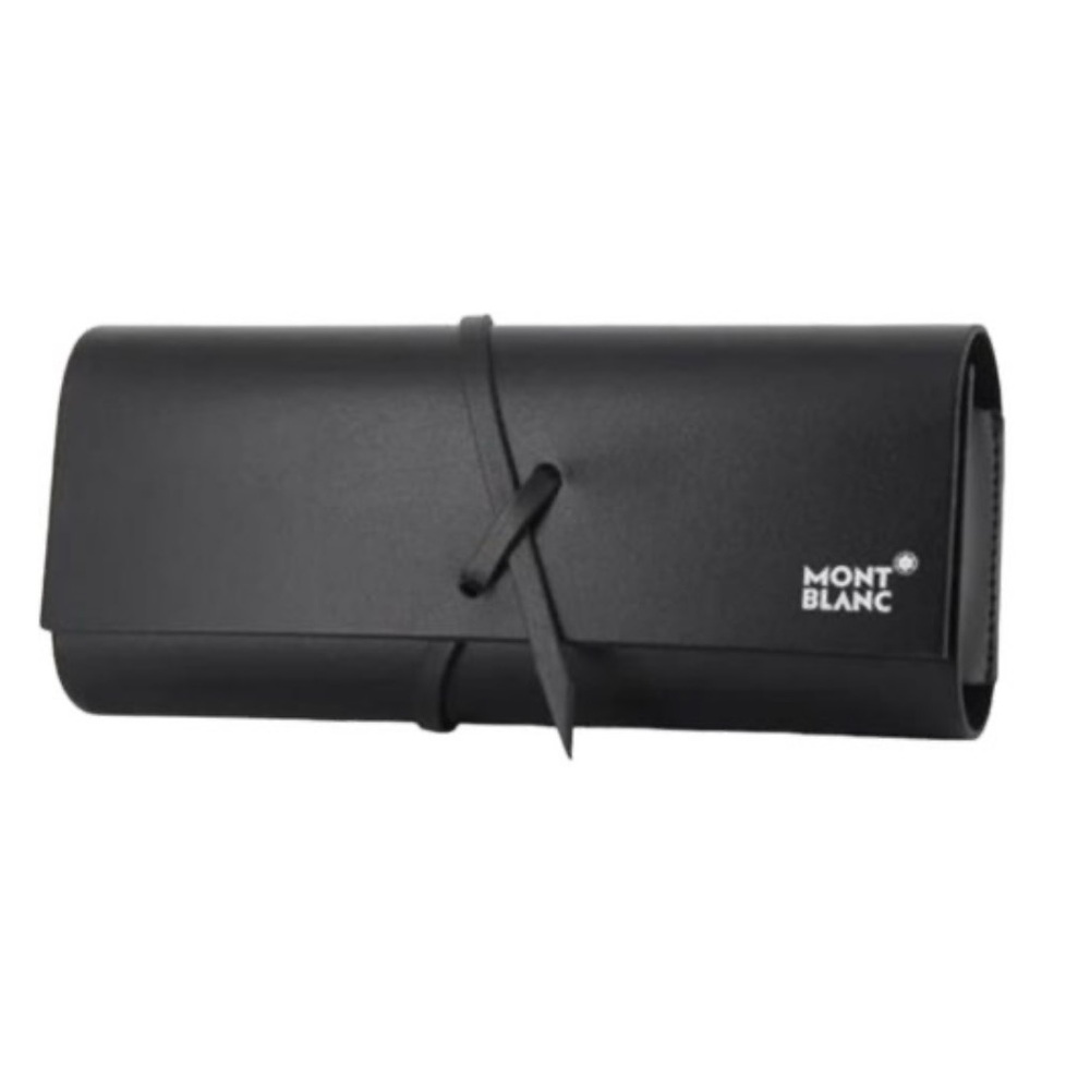 MONT BLANC NWT Unisex Sunglass/Eyeglass Black Case with Sealed Microfiber Cloth